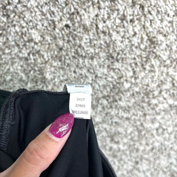 SPANX Leggings Women’s Medium SPANXshape Faux Leather Black Metallic - Picture 7 of 9